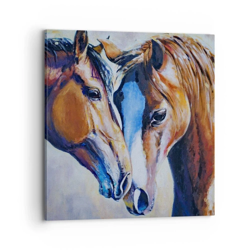 Obraz na płótnie - Czy to jest przyjaźń? czy to jest kochanie? - 70x70 cm