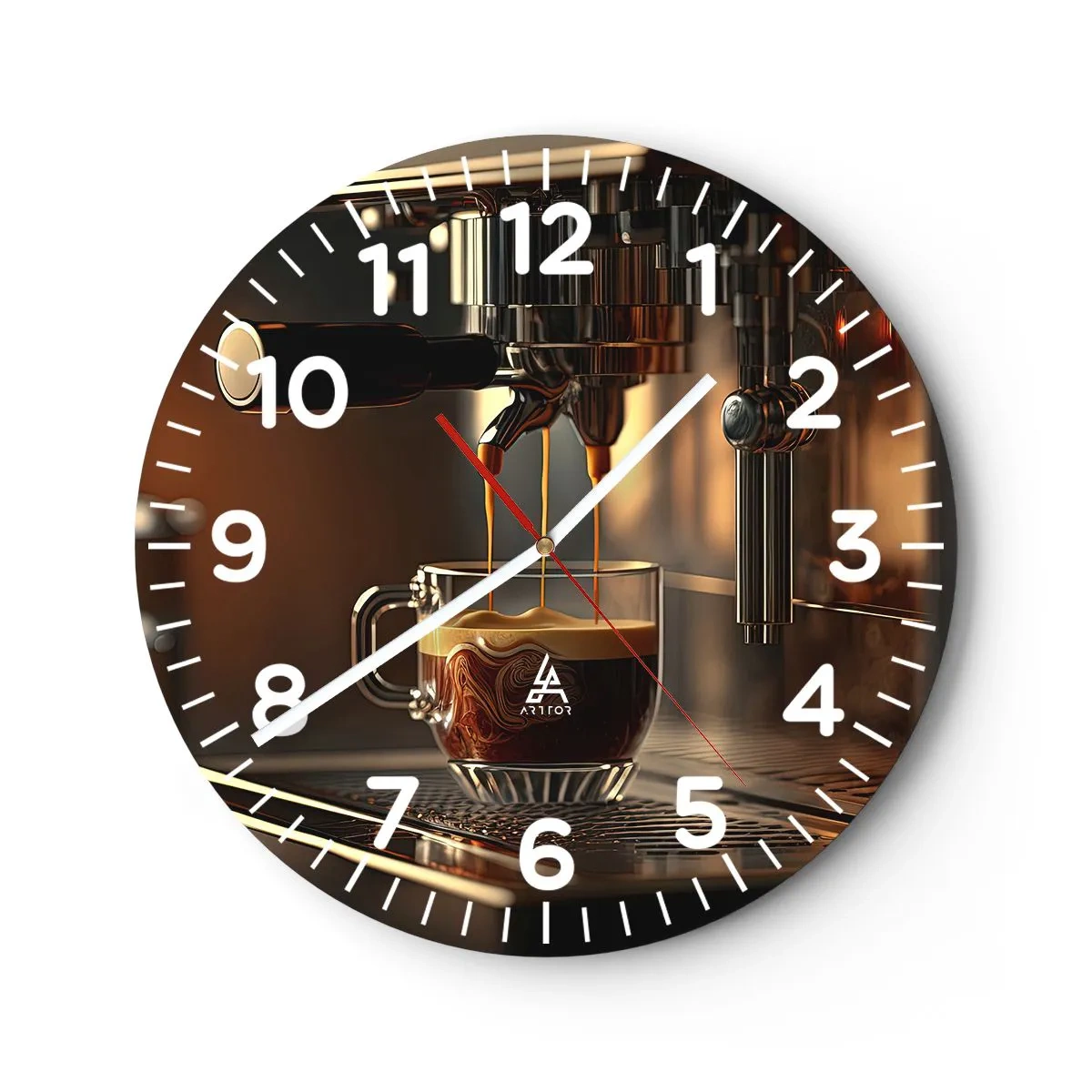 Zegar ścienny - Zmysłowa mikstura - 40x40 cm