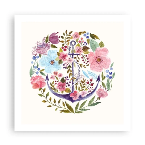 Plakat - Dobry sen żeglarza - 60x60 cm