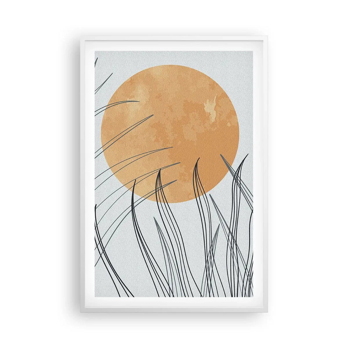 Plakat w białej ramie - Zawsze ku słońcu - 61x91 cm