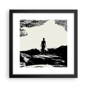 Plakat w czarnej ramie - Nowe spojrzenie - 30x30 cm