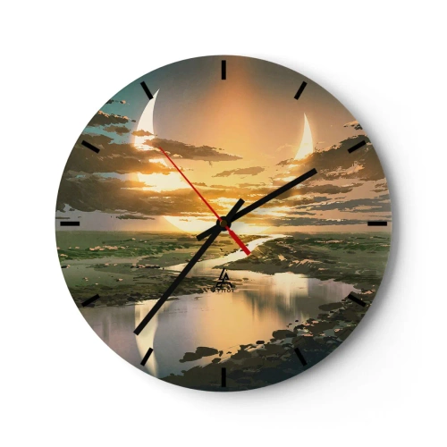 Zegar ścienny - Gdzieś w odległej galaktyce - 40x40 cm