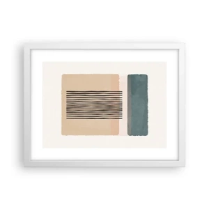 Plakat w białej ramie - Wszystko w porządku - 40x30 cm