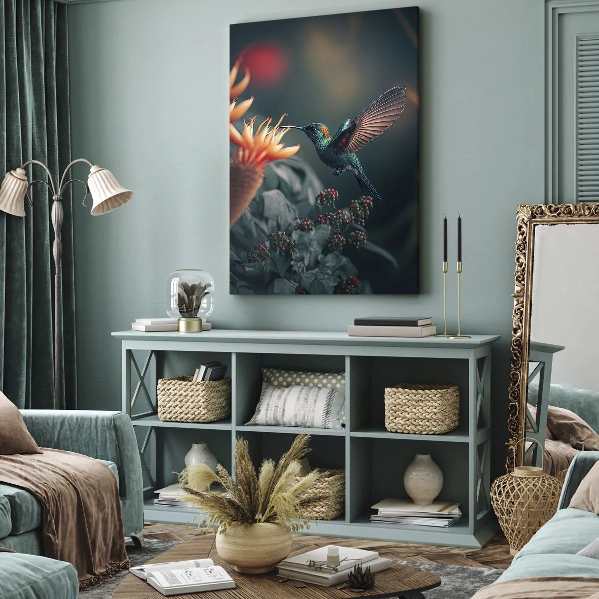 Obraz na płótnie - naprawdę barwne życie - 45x80 cm