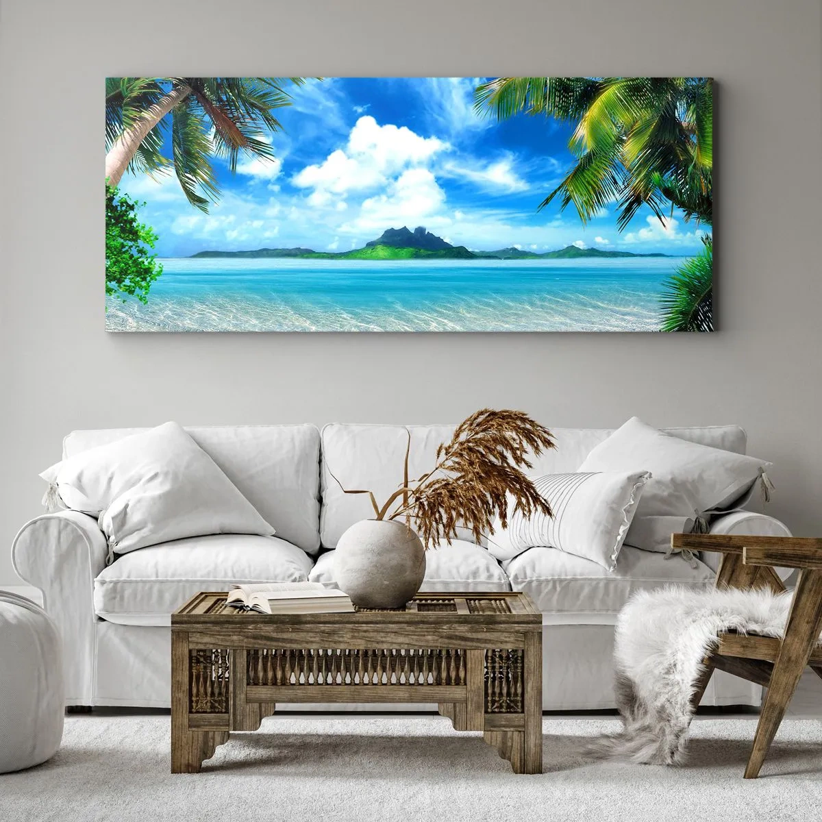 Obraz na płótnie - Lazur tropików - 100x40 cm