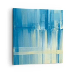 Obraz na płótnie - Kompozycja w turkusie - 60x60 cm
