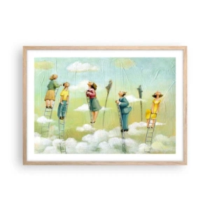 Plakat w ramie jasny dąb - Za swoim marzeniem - 70x50 cm