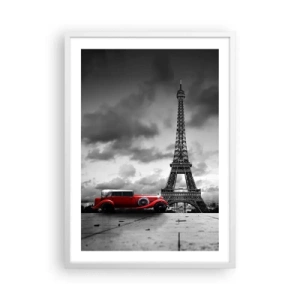 Plakat w białej ramie - Nie tak dawno w Paryżu - 50x70 cm