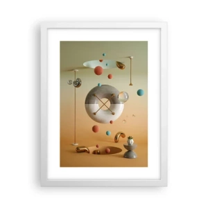 Plakat w białej ramie - Wszystko się zdarzyć może - 30x40 cm