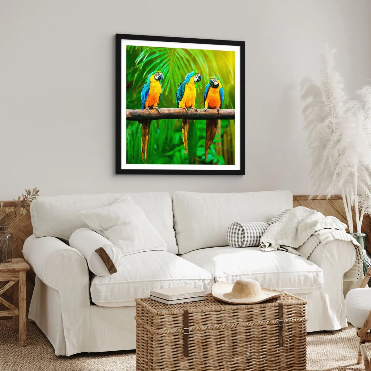 Plakat w czarnej ramie - A słyszałaś, że ona…? - 60x60 cm