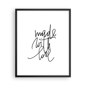 Plakat w czarnej ramie - Najlepsza marka - 40x50 cm