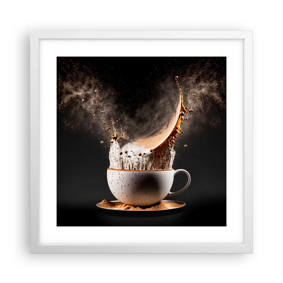 Plakat w białej ramie - Eksplozja smaku - 40x40 cm