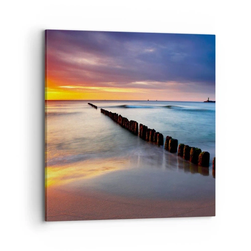 Obraz na płótnie - Posłuchaj ciszy - 70x70 cm