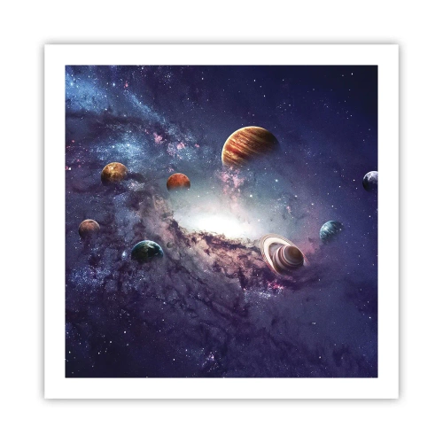 Plakat - Układ słoneczno-taneczny - 60x60 cm