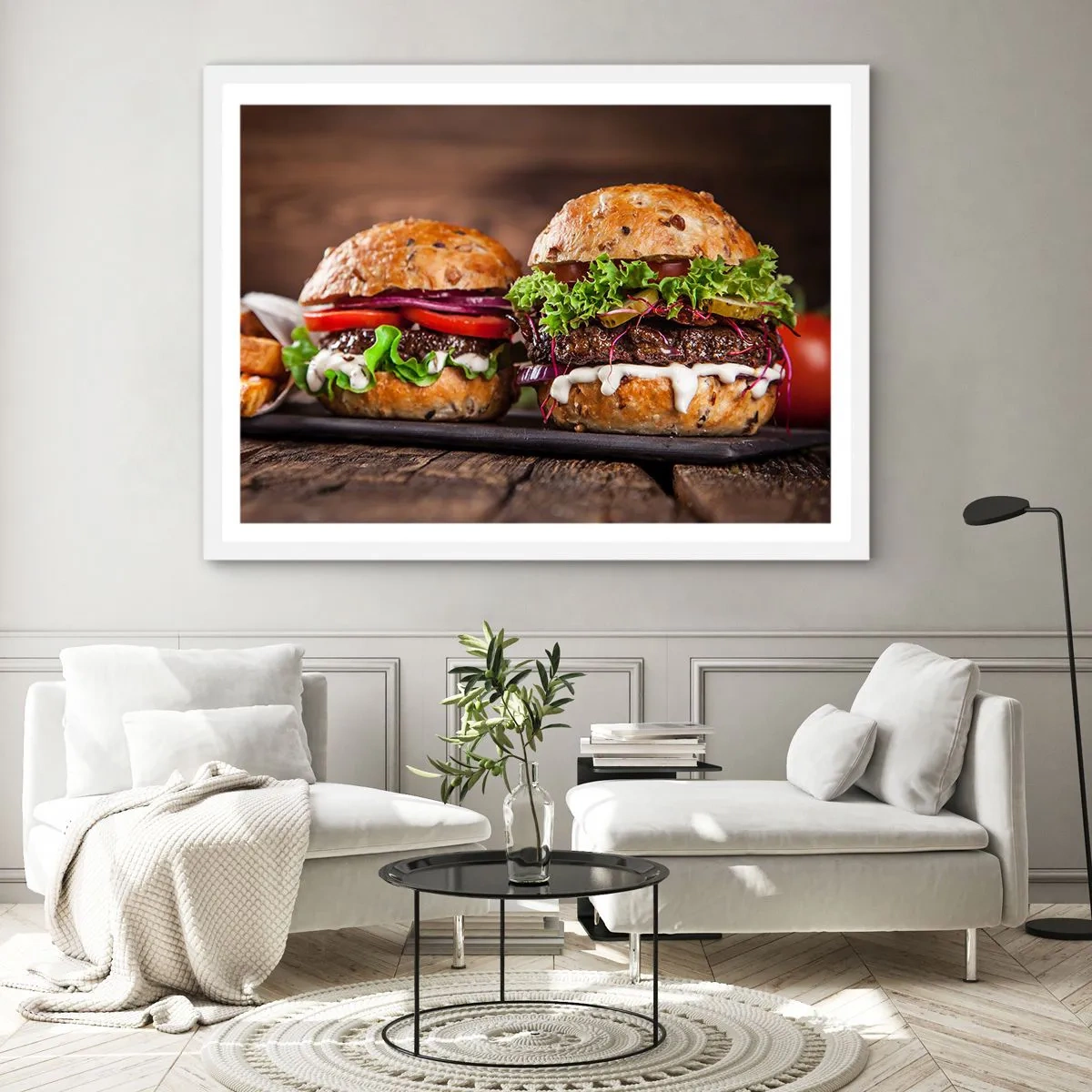 Plakat w białej ramie - American dream - 40x30 cm