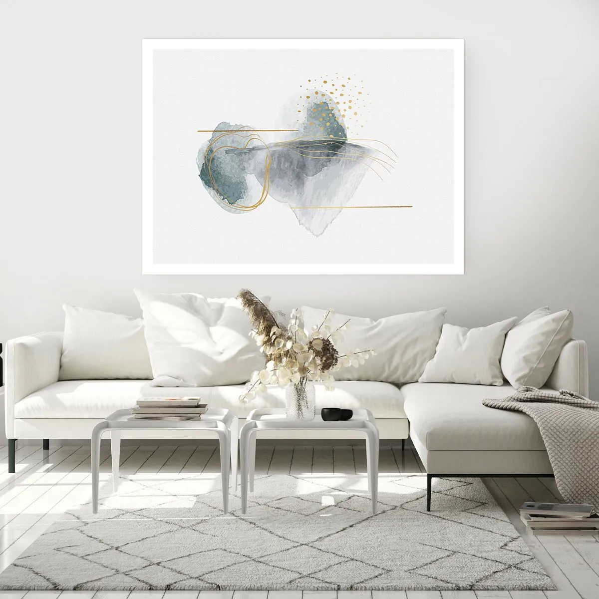Plakat - O związkach szarości i złota - 50x40 cm