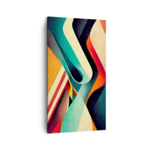 Obraz na płótnie - Kompozycja intensywna - 45x80 cm