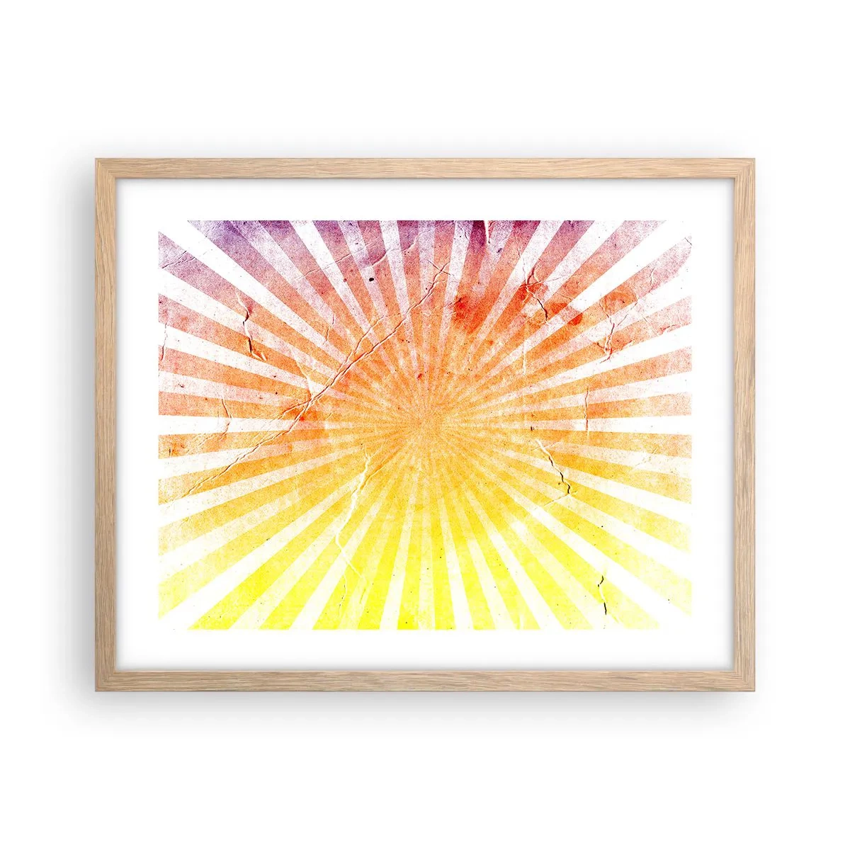 Plakat w ramie jasny dąb - Wschody i zachody - 50x40 cm