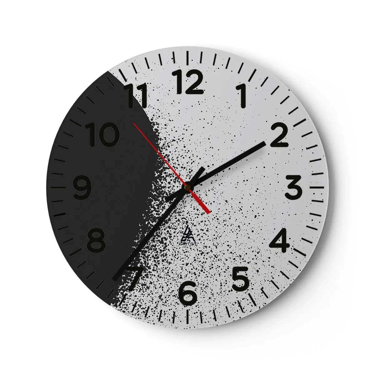 Zegar ścienny - Ruch cząsteczek - 30x30 cm