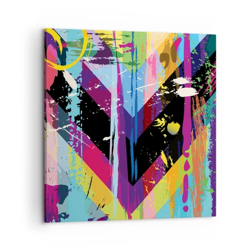 Obraz na płótnie - Z góry na dół - 50x50 cm