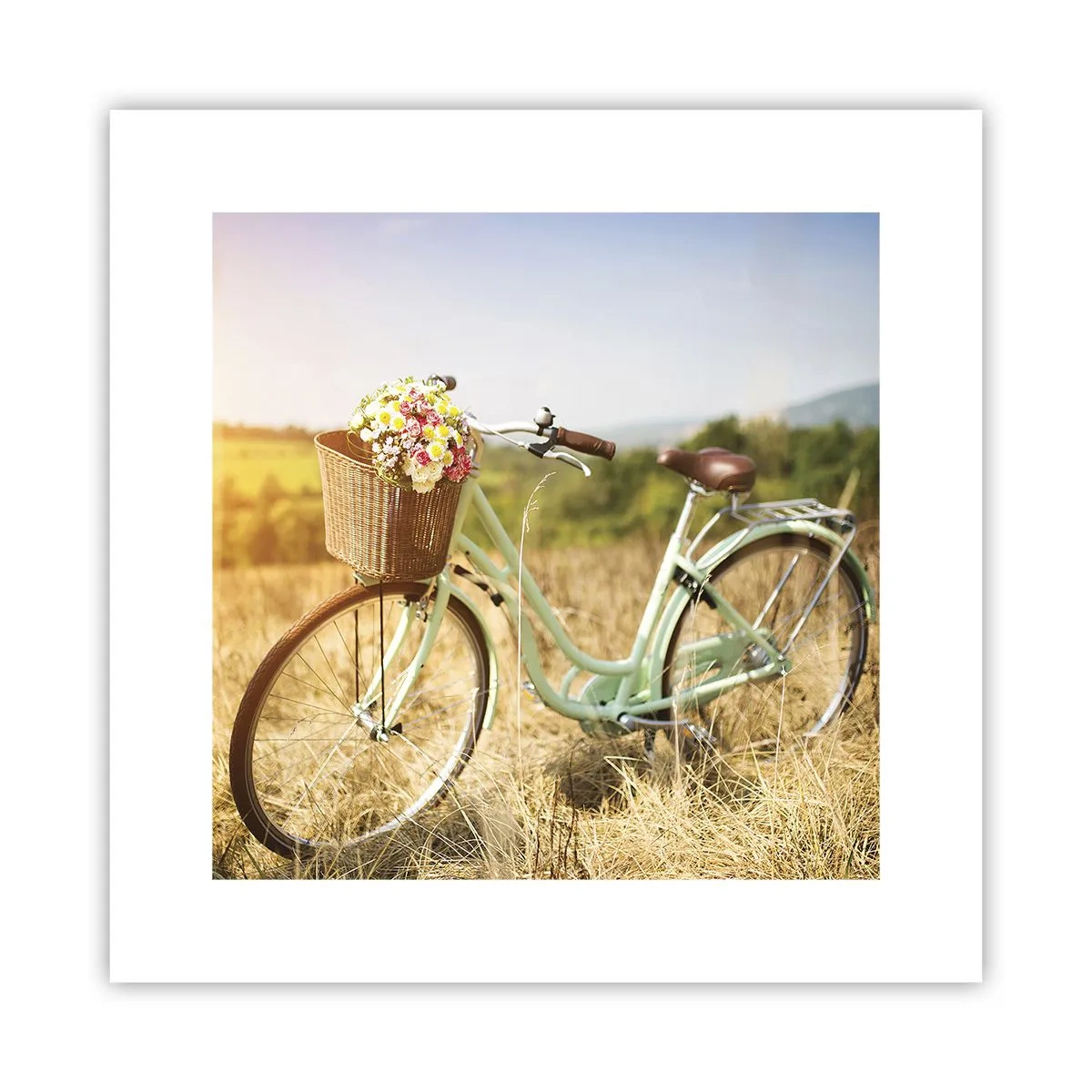 Plakat - Zostanę tu chwilę - 30x30 cm