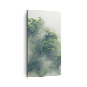 Obraz na płótnie - Otulone mgłą - 45x80 cm