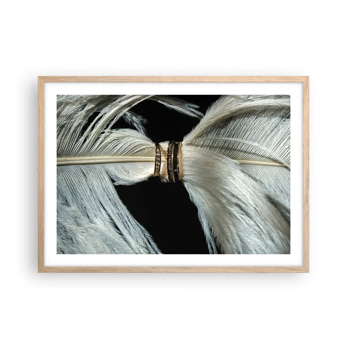 Plakat w ramie jasny dąb - ...i nie opuszczę Cię… - 70x50 cm