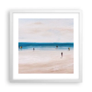 Plakat w białej ramie - Naturalna potrzeba - 40x40 cm