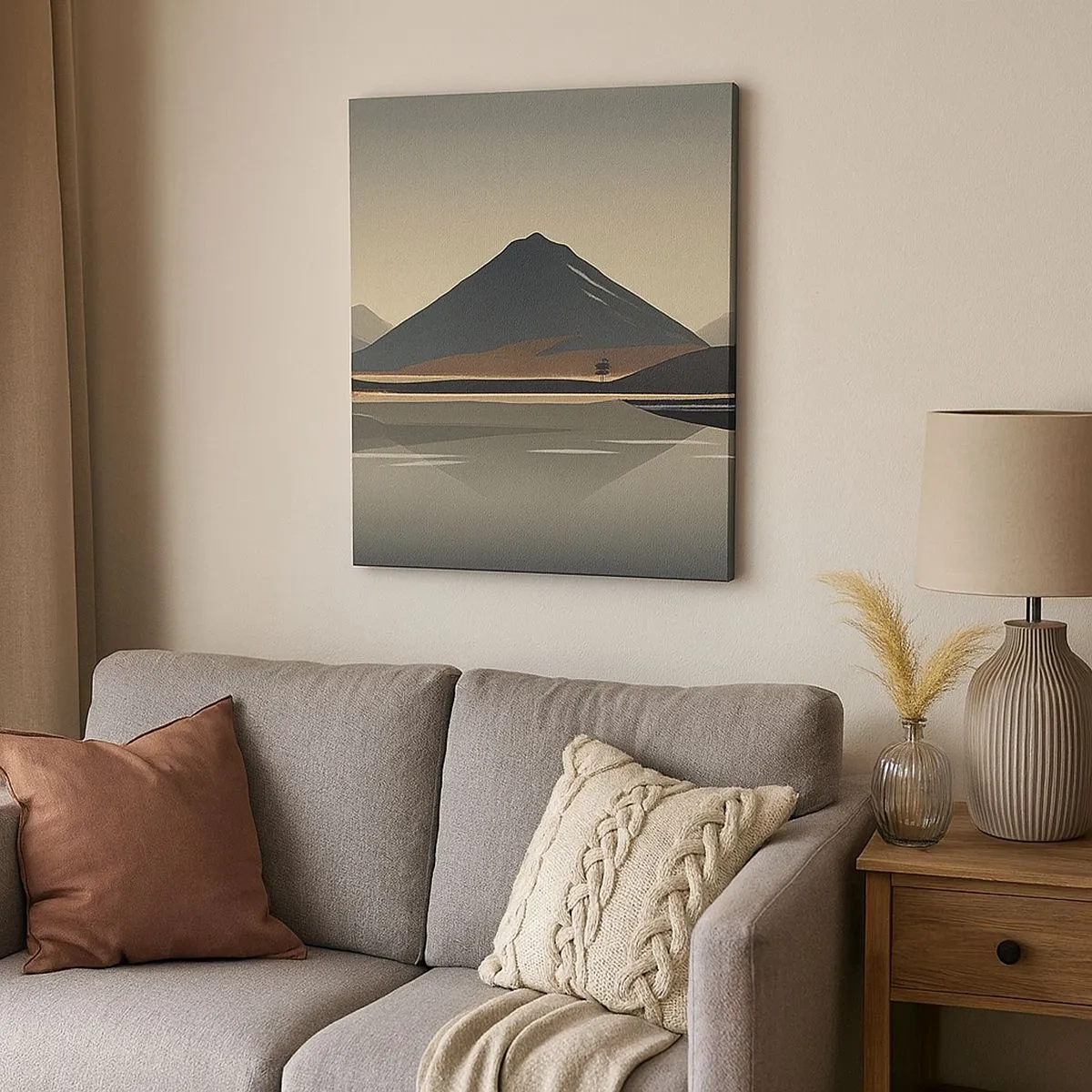 Obraz na płótnie - Lustrzane odbicie - 30x30 cm