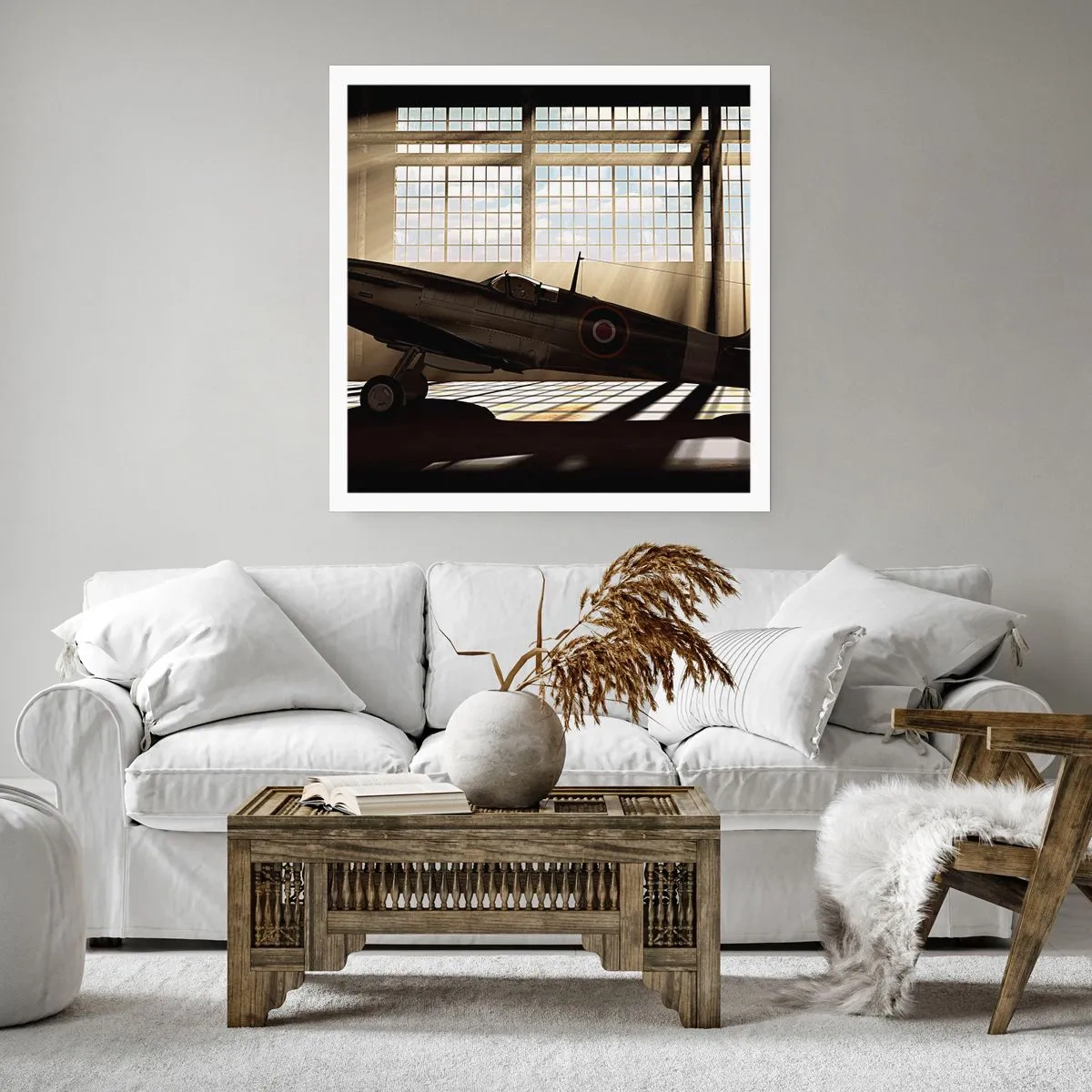 Plakat - Odpoczynek wojownika - 50x50 cm