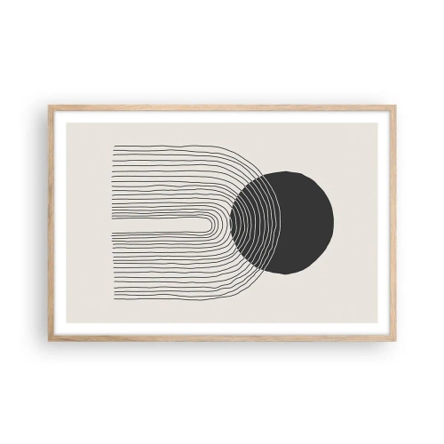 Plakat w ramie jasny dąb - Drżenie i pewność - 91x61 cm