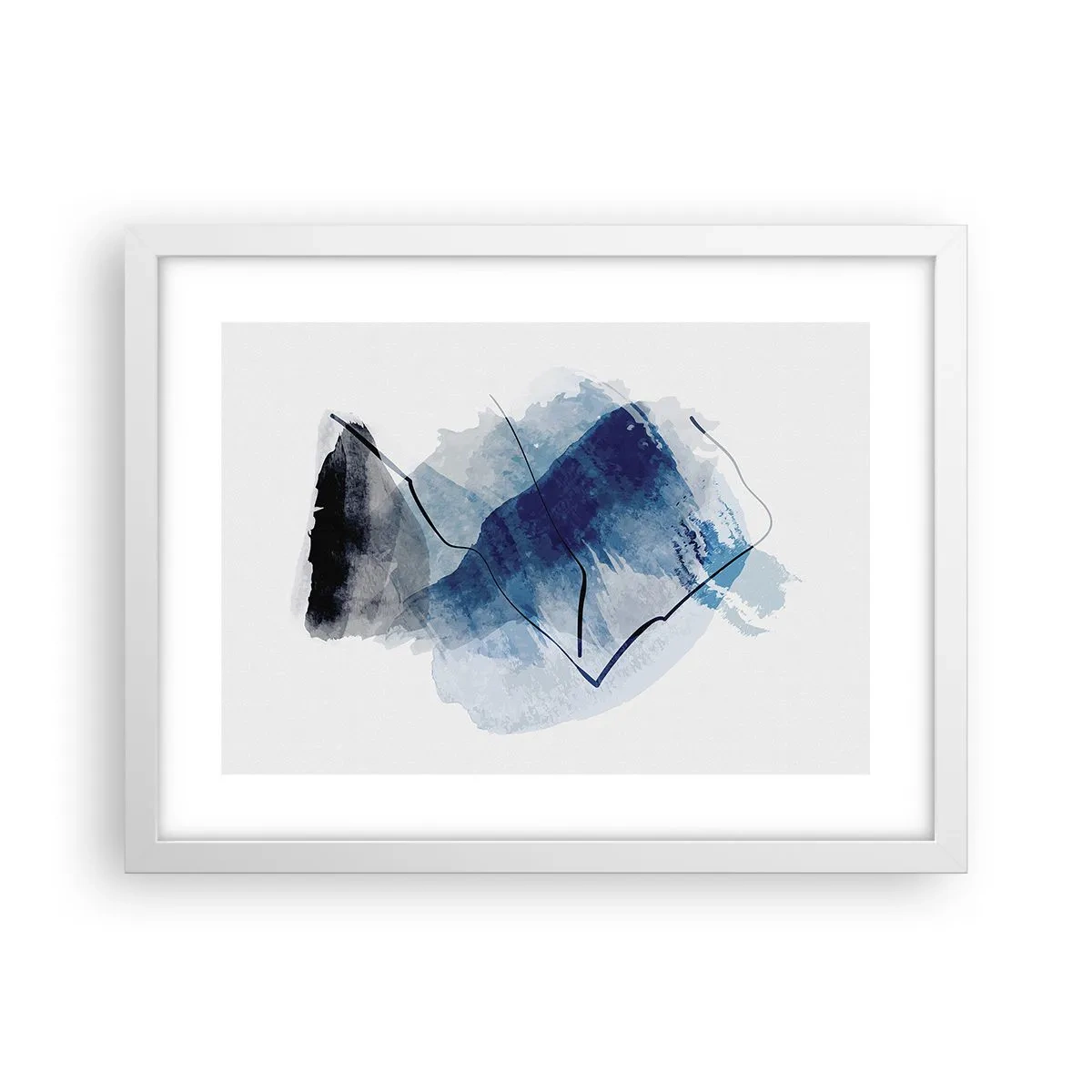 Plakat w białej ramie - Lodowa góra - 40x30 cm