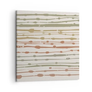 Obraz na płótnie - Muzyczny zapis barw - 50x50 cm