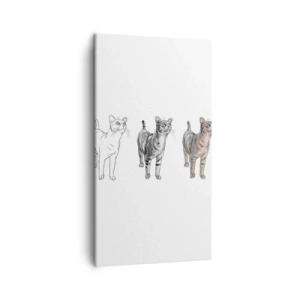 Obraz na płótnie - Lekcja rysunku - 45x80 cm