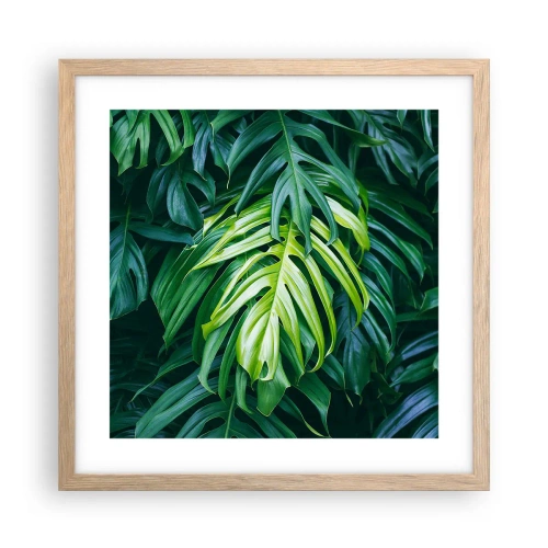 Plakat w ramie jasny dąb - Zanurzyć się w świeżości - 40x40 cm