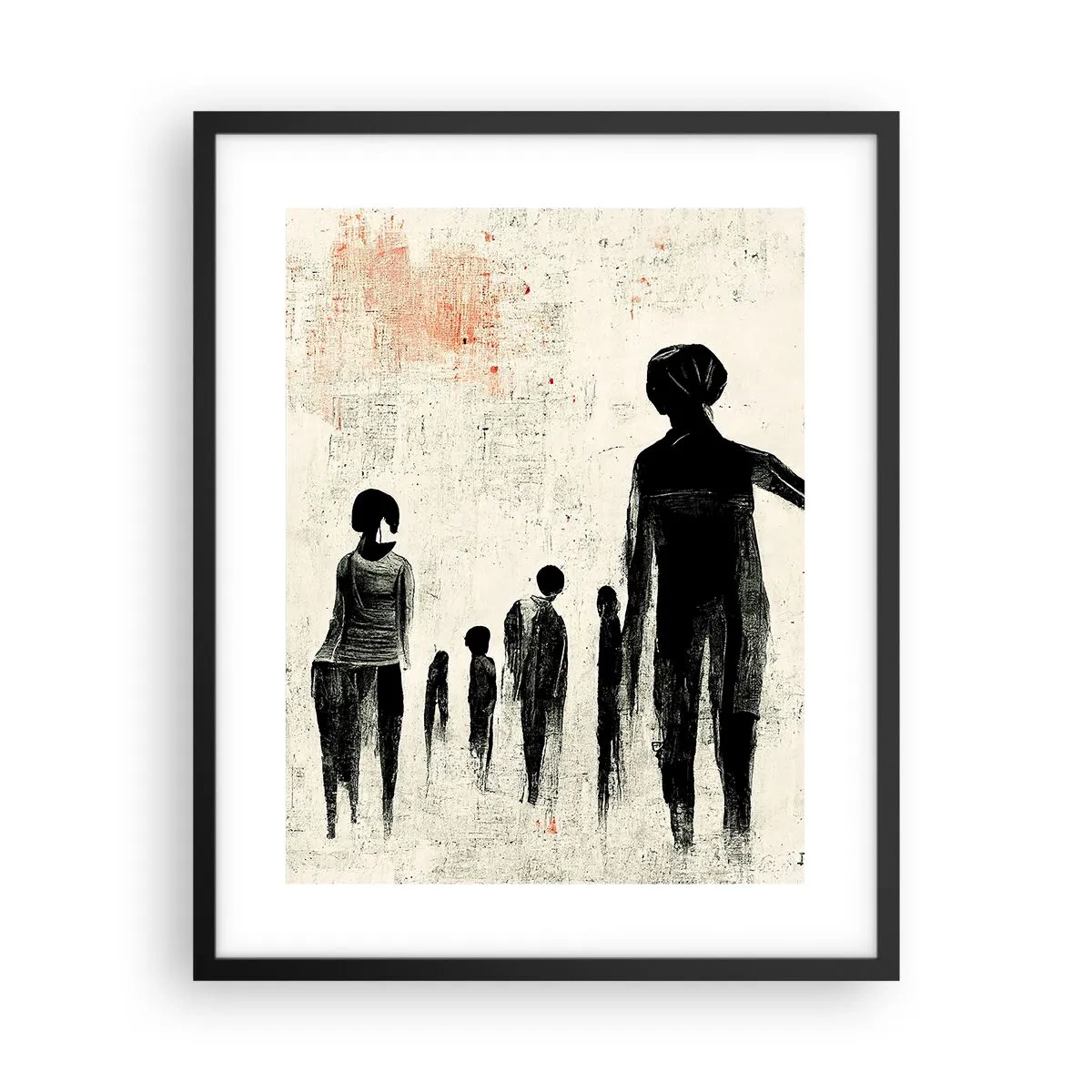 Plakat w czarnej ramie - Przeciw samotności - 40x50 cm