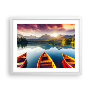 Plakat w białej ramie - Nic przeciw naturze - 50x40 cm