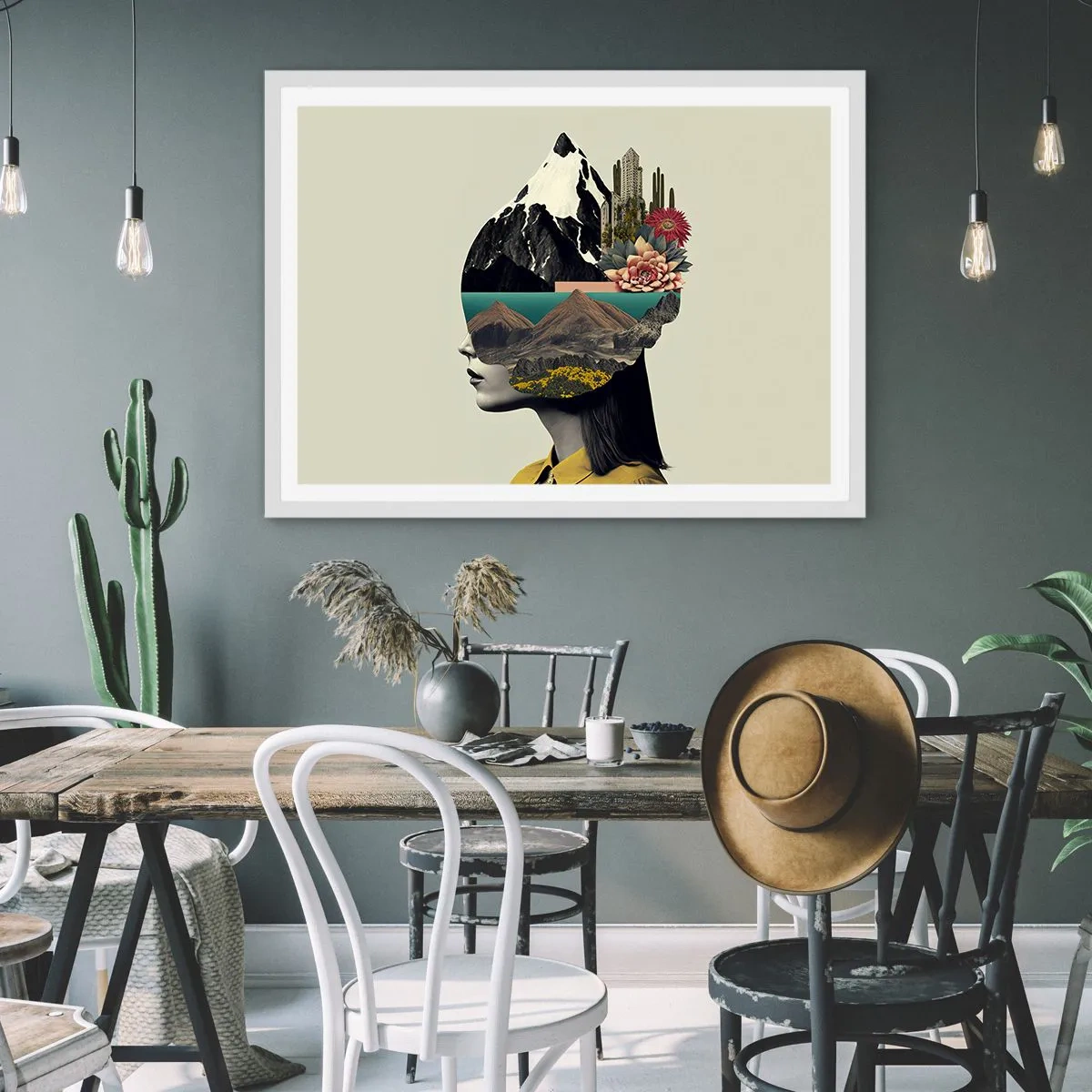 Plakat w białej ramie - Kobieta – zawsze tajemnica - 100x70 cm