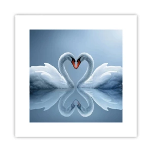 Plakat - Czas na miłość - 30x30 cm