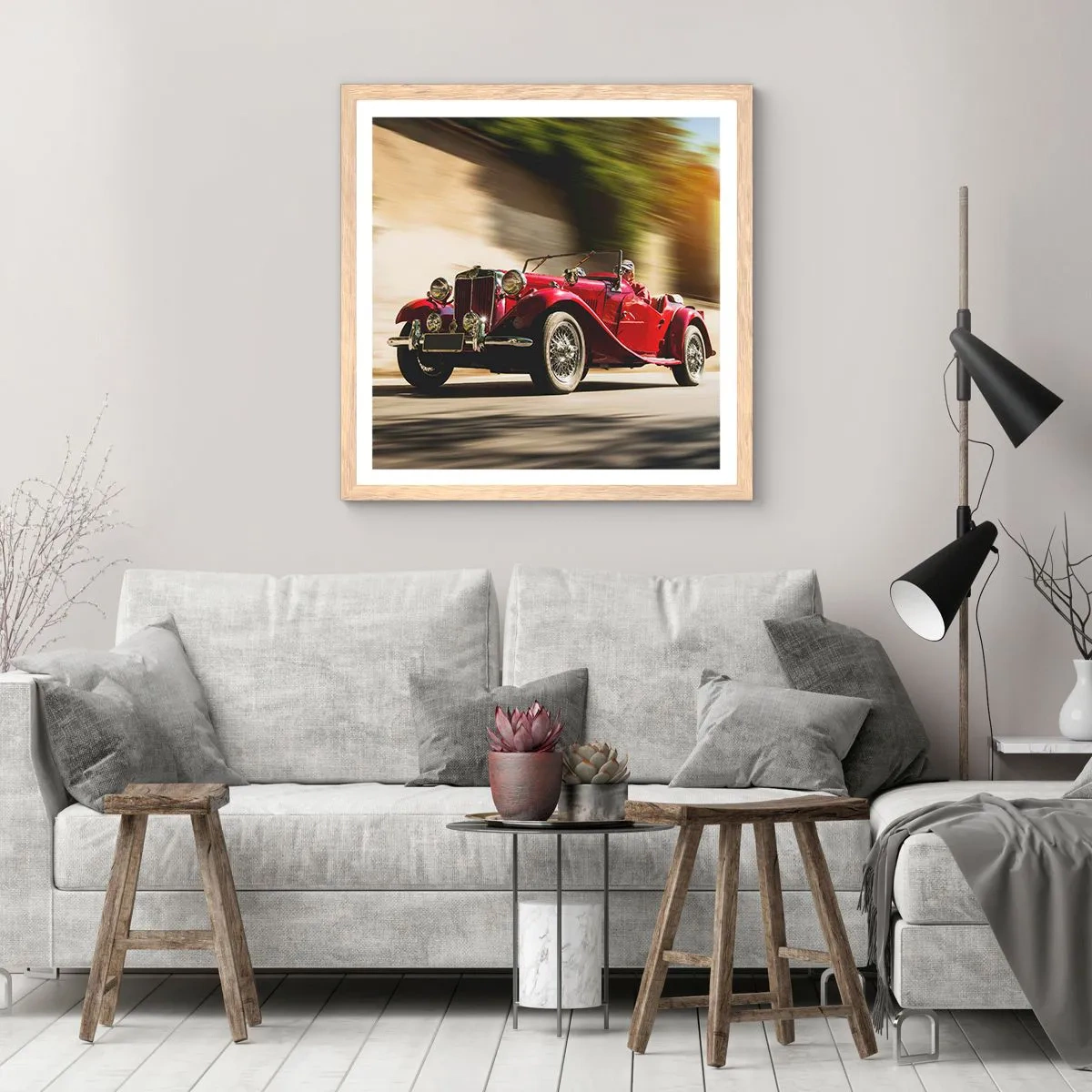 Plakat w ramie jasny dąb - Piękniejszy niż Nike z Samotraki - 60x60 cm