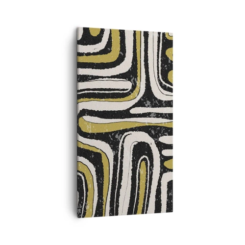 Obraz na płótnie - Kompozycja: trakty i zaułki - 45x80 cm