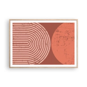 Plakat w ramie jasny dąb - Bliska relacja - 100x70 cm