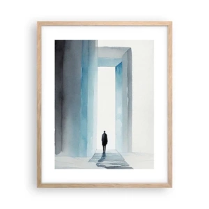 Plakat w ramie jasny dąb - Żyj bez ograniczeń - 40x50 cm