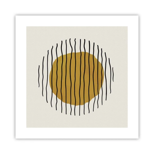 Plakat - Abstrakcja drżąca od żaru - 40x40 cm