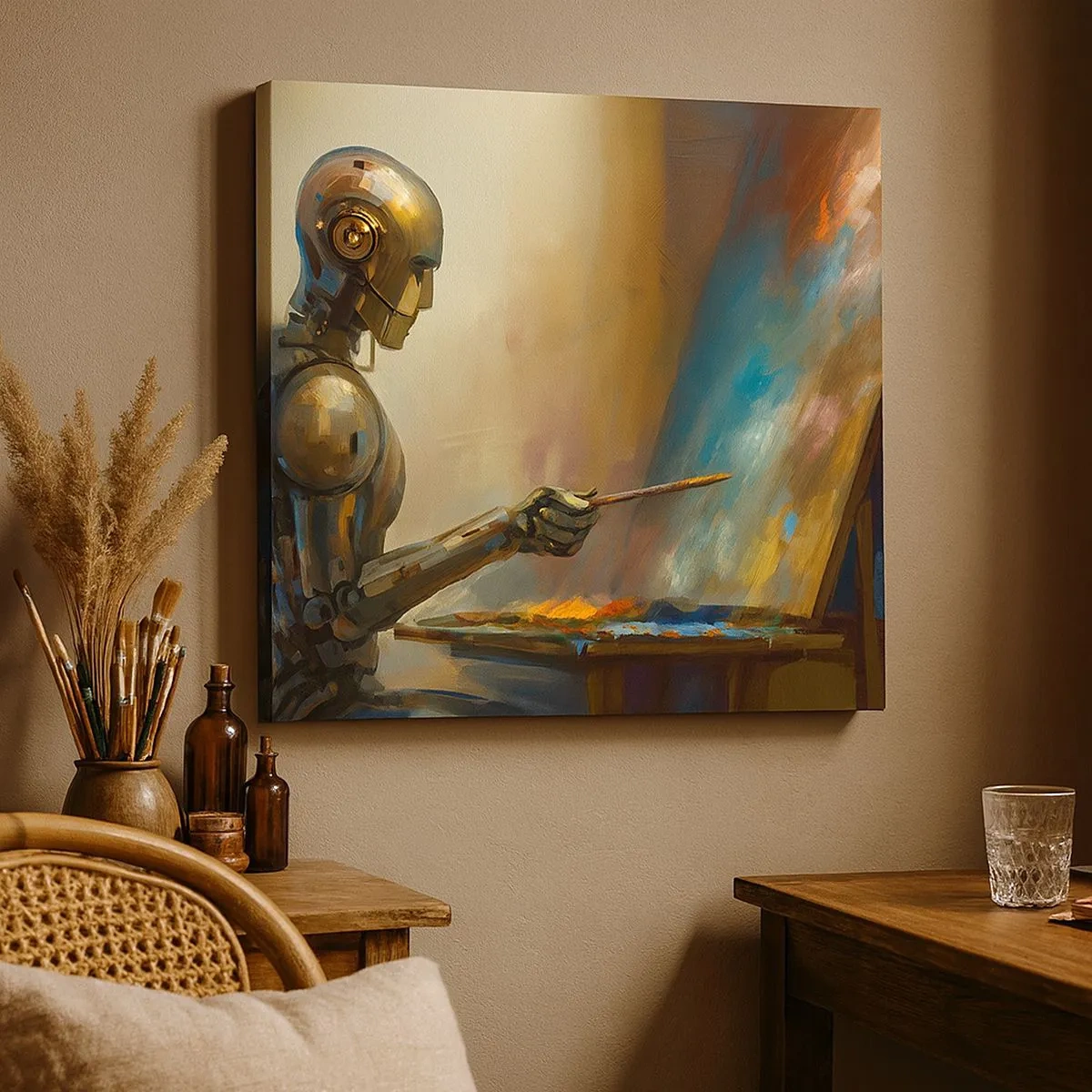 Obraz na płótnie - Sztuka przyszłości - 30x30 cm