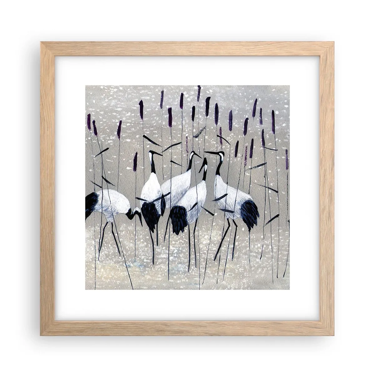Plakat w ramie jasny dąb - Wśród swoich - 30x30 cm