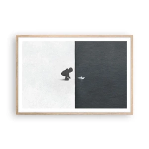 Plakat w ramie jasny dąb - Wielka wyprawa - 91x61 cm