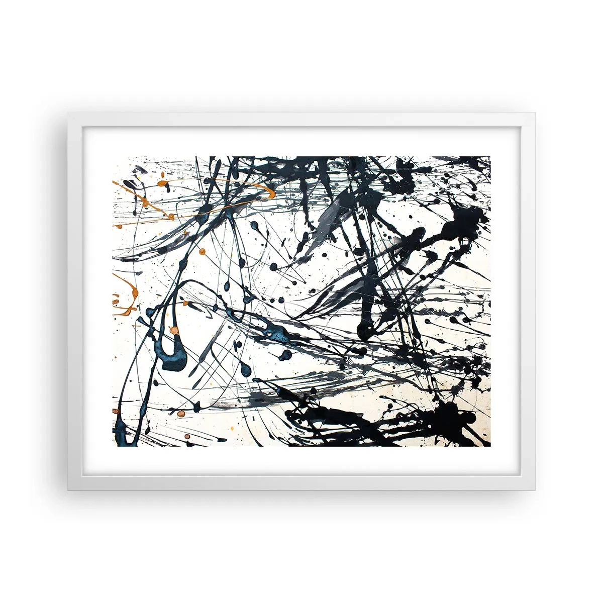 Plakat w białej ramie - Z sensem czy bez sensu? - 50x40 cm