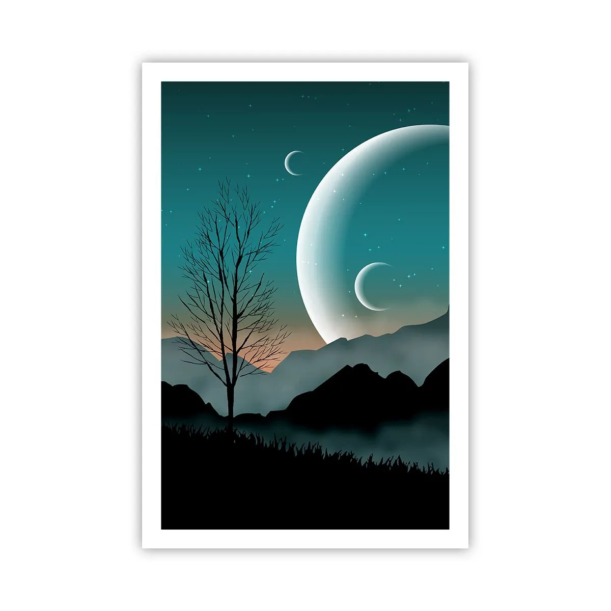 Plakat - Karnawał gwiaździstej nocy - 61x91 cm