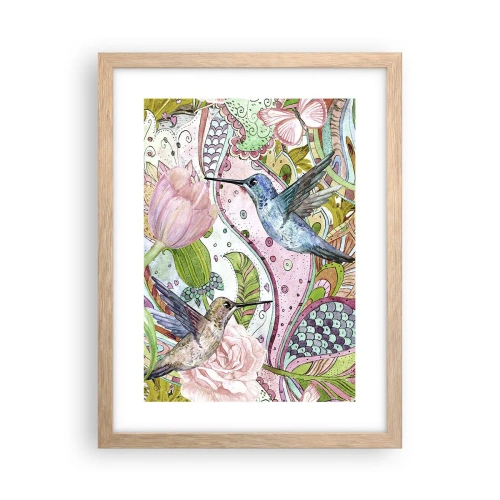 Plakat w ramie jasny dąb - Wplątane w pnączach - 30x40 cm